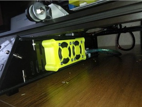 tronxy x3 system box fan holder 3d printer parts cooling 3d print model - Mito3D