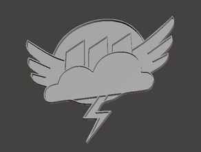 cloudsdale weather corporation logo signs & logos cwc mlp mlpfim mylittlepony rainbow factory 3d print model - Mito3D