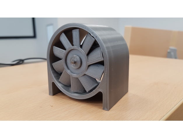 haute vitesse de ventilateur caréné le bricolage circuit refroidissement moteur à courant continu électrique fan fanduct conduits ventilation l'hélice 3D print model - Mito3D