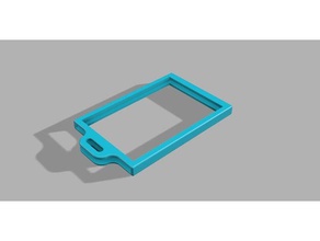 emblema do titular cartão chaveiros caso 3d print model - Mito3D