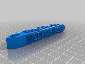 md pes ncdi keychains customized 3d print model - Mito3D