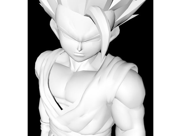 teen gohan ssj ssj2 heykeller anime dragonball 3D print model - Mito3D