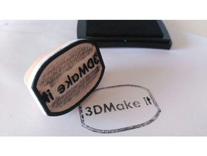 rubber stamp sello signs & logos 3d print model - Mito3D