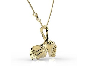 pendant leaf ginkgo stl jewelry 3d printer art gold happy happygold jewellery love pandant raniewicz 3d print model - Mito3D