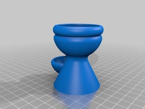 easter egg cup shell improved final version eierbecher kitchen & dining 3d print model - Mito3D