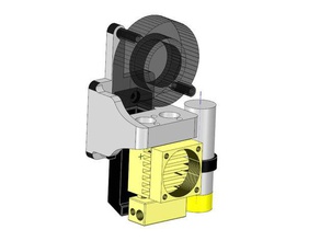 quimera cyclops hotend hipercubo impressora Impressora 3d extrusoras e3d 3d print model - Mito3D