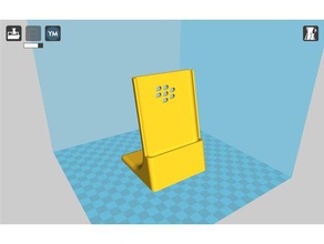 blackberry keyone stand di ricarica telefono cellulare in attesa workinprogress 3d print model - Mito3D