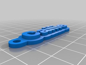 my customized jeep keychain cailie keychains 3d print model - Mito3D