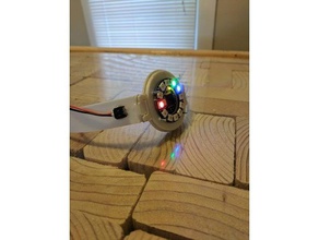 flora ção do smartwatch diy adafruit arduino o bluetooth neopixel anel 3d print model - Mito3D