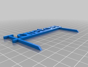 tomates jardín signo al aire libre y personalizado 3d print model - Mito3D