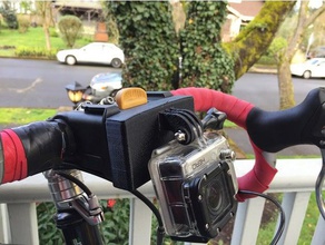 topeak handlebar mount gopro adapter camera bike 3d print model - Mito3D