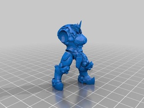 overwatch reinhardt in miniatura modello di robot blizzard rpg 3d print model - Mito3D