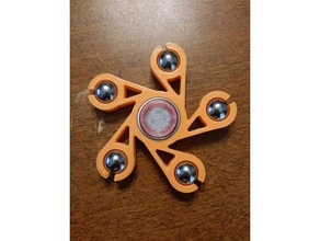 vortex 5 fidget spinner toys & games 3d print model - Mito3D