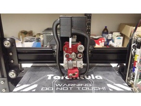 flexion extruder x-carriage tevo tarantula 3d printer extruders cooling duct hotend 3d print model - Mito3D