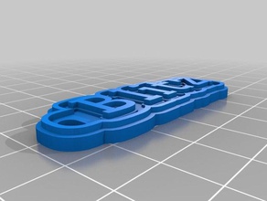 blitz llaveros personalizado 3d print model - Mito3D