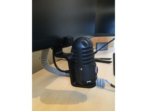 a dell s2716dg suporte de microfone v3 o áudio mic monitor montagem do monte 3d print model - Mito3D