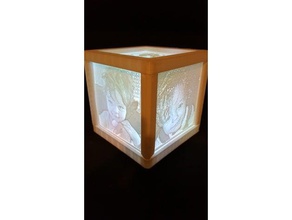 lampe lithophanie-led Dekor Lampe led Lithographie lithopane lithophane 3d print model - Mito3D