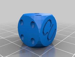 divided republic cu die dice customized 3d print model - Mito3D