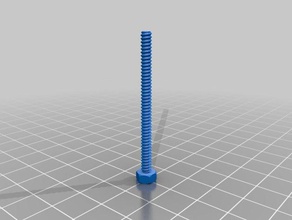 nut job bolt--35x45-a parts customized 3d print model - Mito3D