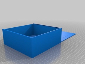 154 x 58 sliding lid box containers customized 3d print model - Mito3D