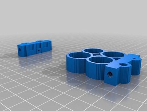 3d slash holder closed 2x2 3d print model - Mito3D