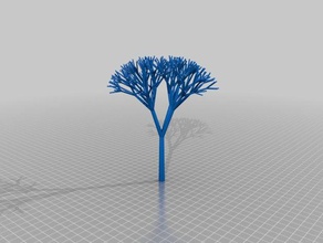 my customized recursive tree math art 3d print model - Mito3D