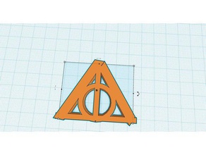 doni della morte, simbolo di harry potter La stampa 3d cool morte 3d print model - Mito3D