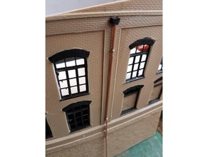 oo ho cast iron drain pipe hopper buildings & structures model railway 3d print model - Mito3D