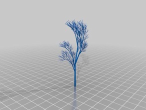my customized truly recursive random tree not just pseudo math art 3d print model - Mito3D