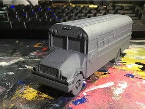 school bus vehicles 3d print model - Mito3D