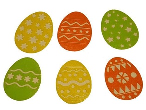 easter egg decorations decor decals stencil sticker stickers window cling 3d print model - Mito3D