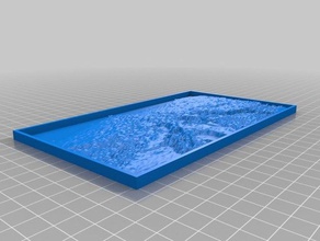 große Mauer 2d-Kunst kundengebundene 3d print model - Mito3D