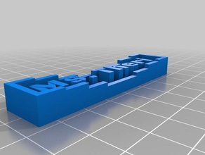 ms theri nameplate learning customized 3d print model - Mito3D