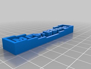 Bayan benge tabela öğrenme özelleştirilmiş 3d print model - Mito3D