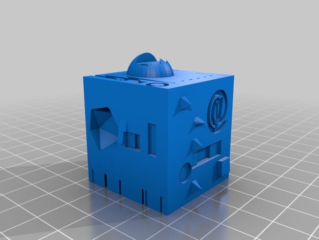 imposible d'étalonnage cube new'ish Imprimante 3d accessoires Les imprimantes de l'axe l'étalonnage hypercube mécanique spped 3D print model - Mito3D