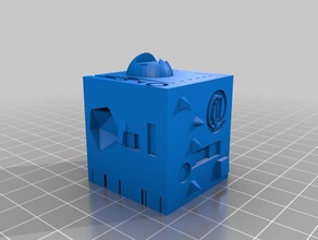 imposible calibration cube'ish 3d printer accessories printers axis cube hypercube mechanical spped 3d print model - Mito3D