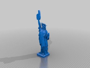 statua della libertà dito di schiuma edizione sculture liberty island numero 1 la scultura 3d print model - Mito3D