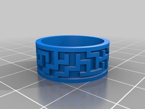 my customized maze ring generator fashion 3d print model - Mito3D
