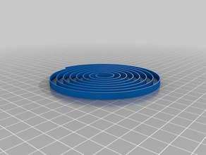 aria porta - spirale letto test di livello Stampa 3d prove su misura 3d print model - Mito3D