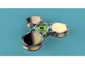 fidget spinner - dollar coin 3d printing toy 3d print model - Mito3D