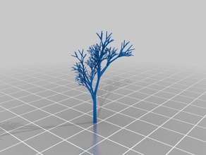 vraiment récursive aléatoire de la graine l'arbre 7 les mathématiques l'art personnalisé 3d print model - Mito3D
