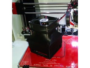 yazıcı kasa hava filtresi 3d aksesuarları abs duman karbon filtre çıkarıcı nano partikül pcfan pc fan 3d print model - Mito3D
