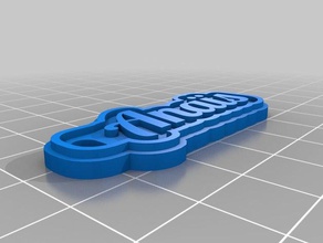 ana s keys keychains customized 3d print model - Mito3D