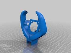 ventilador radial fang quimera Impresora 3d de las piezas refrigeración los cíclopes e3d cíclope hotend extrusor conducto del montaje 3d print model - Mito3D