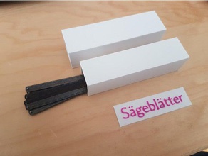 personalizável recipiente de lâminas serras recipientes a caixa personalizador sistemas openscad viu serra o scad 3d print model - Mito3D