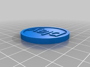 meu personalizados token de texto moedas e selos personalizado 3d print model - Mito3D