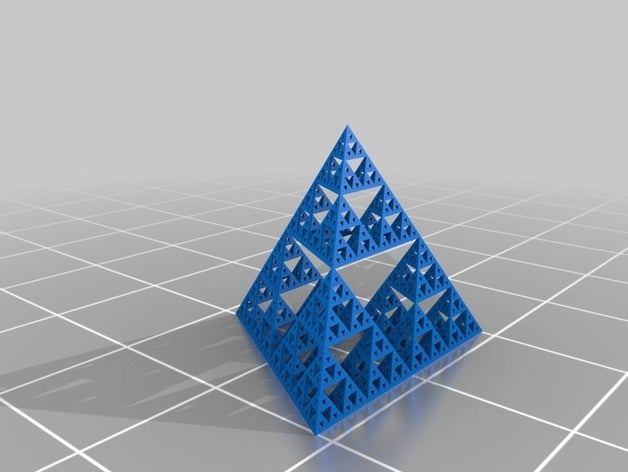 il mio personalizzato sierpinski tetrix generatore matematica arte su misura 3D print model - Mito3D