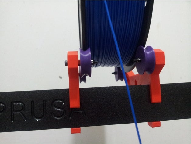 prusa mk2 spool holder - no bearing 3d printer accessories easy change gear printable i3 3D print model - Mito3D