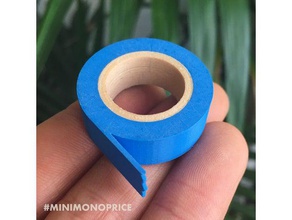 blue painter's tape duct filament swatch 3d printing tests miniatures 3m adhesion baschz leeft painters epic scale gaffer kawaii mcgyver mini miniature printbed scalemodel model scotch scotchblue tesa toy toys 3d print model - Mito3D