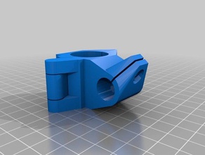 my customized parametric pole clamp diam 20 +05 tools 3d print model - Mito3D